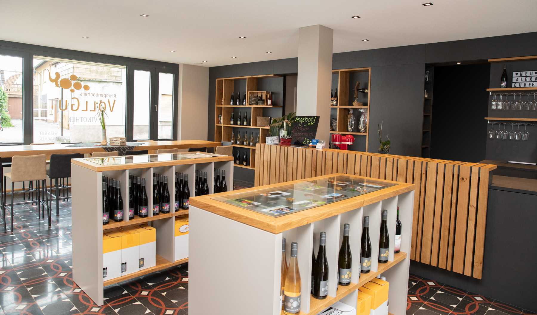 Das VollGute Weingut mit Vinothek in Kirrweiler in der Pfalz
